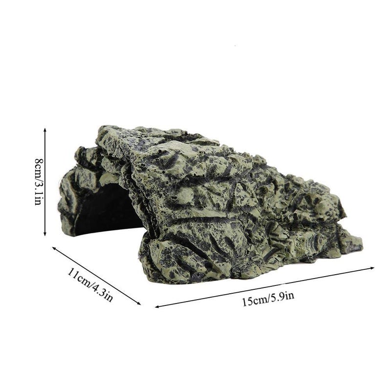 DEWIN Aquarium Large Cave - Reptile Hiding Spot, Fish Turtles Basking Hide Decoration Ornament for Home Office (Large) - Image 5